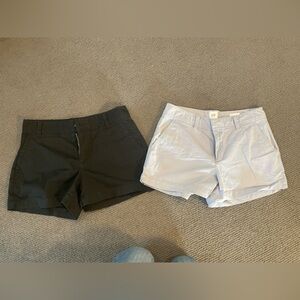 2 for price of 1!!!  Gap 3” inseam Shorts. Black and Light Blue